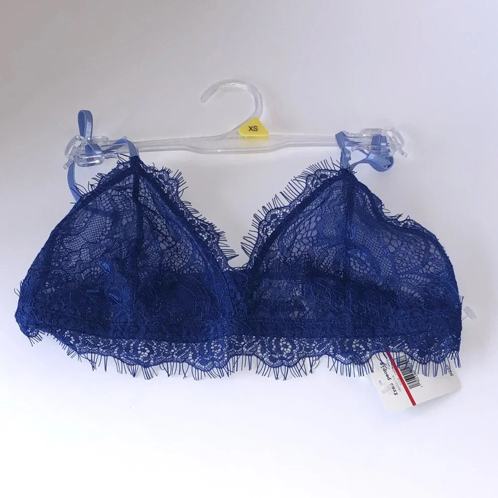 Free People Intimately FP Bedroom Eyes Blue Bralette
